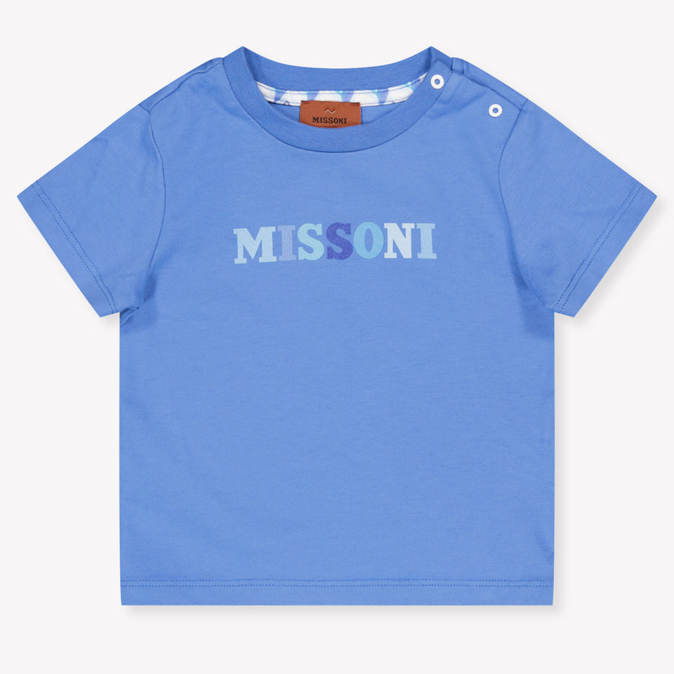 Missoni bebe Chicos Camiseta adentro Azul