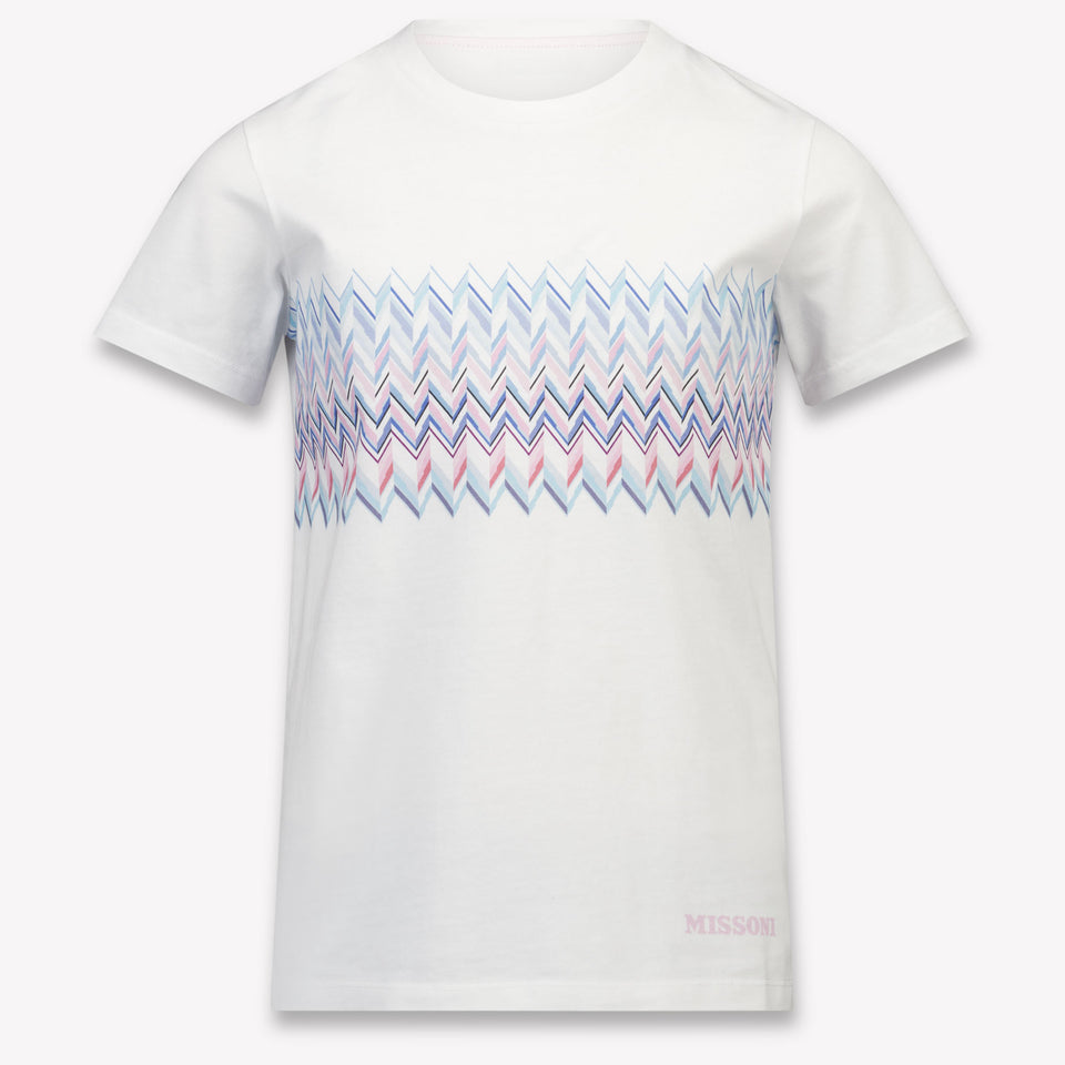 Missoni niños Chicas Camiseta adentro Blanco