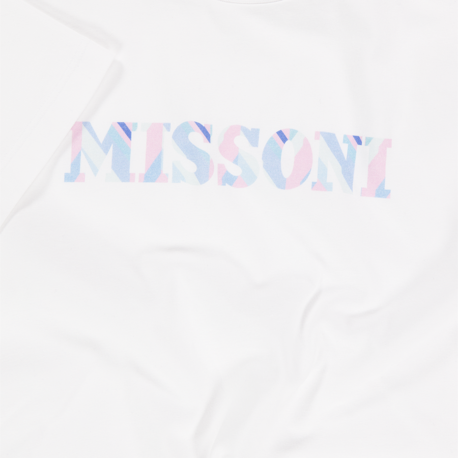 Missoni niños Chicas Camiseta adentro Blanco