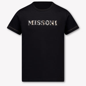 Missoni Bambini Ragazzi Maglietta dentro Nero