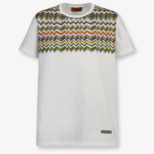Missoni Kinder Jungen T-Shirt In Weiß