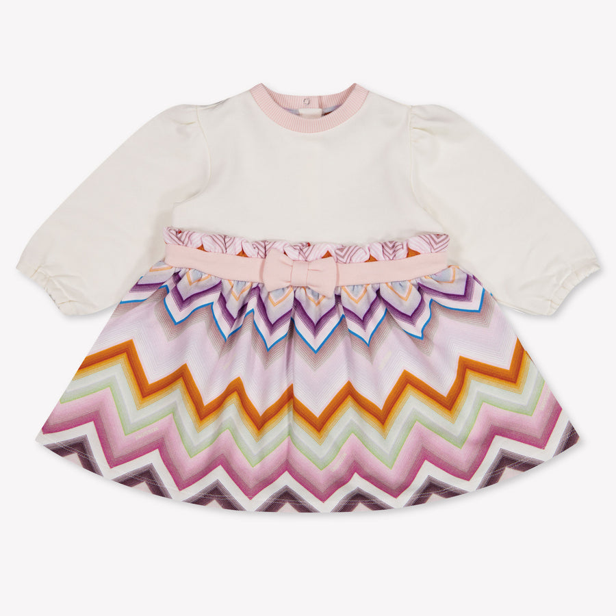 Missoni bebe Chicas Vístete Blanco Roto