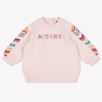 Missoni Bambino Ragazze Maglione dentro Rosa Chiaro