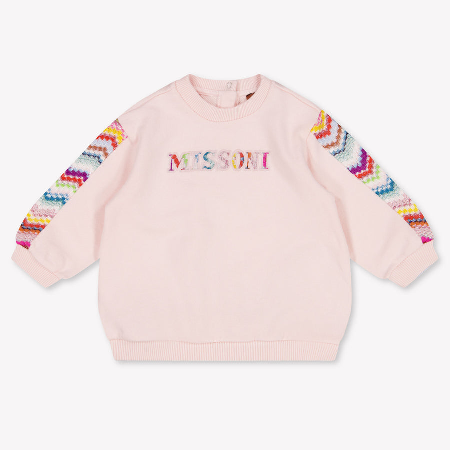 Missoni Bambino Ragazze Maglione dentro Rosa Chiaro