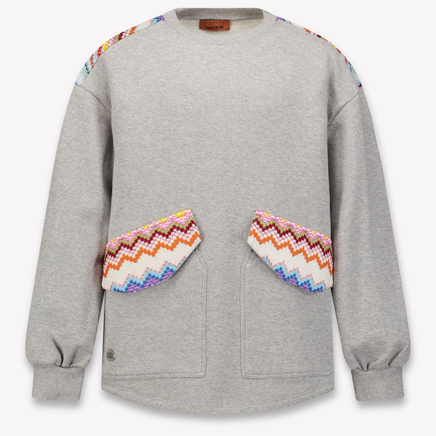 Missoni niños Chicas suéter en Gris