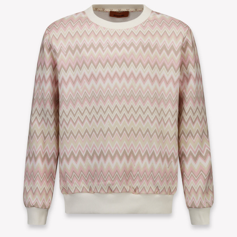 Missoni Enfants Filles Pull en Rose Léger