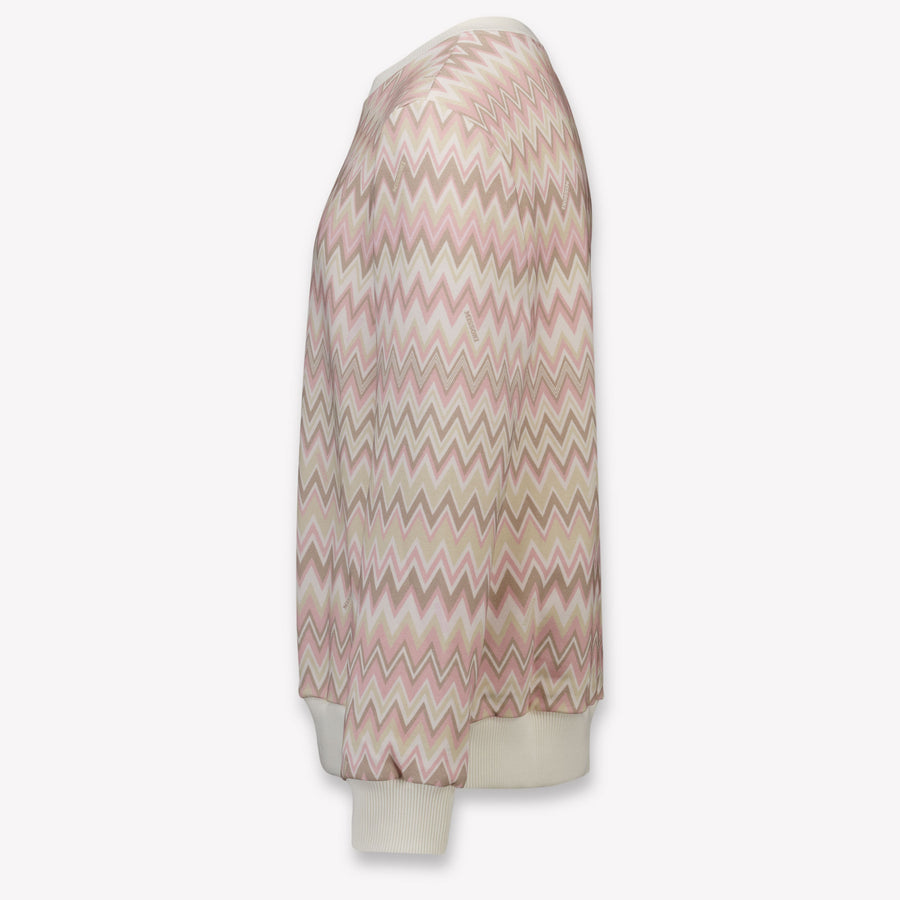 Missoni Enfants Filles Pull en Rose Léger