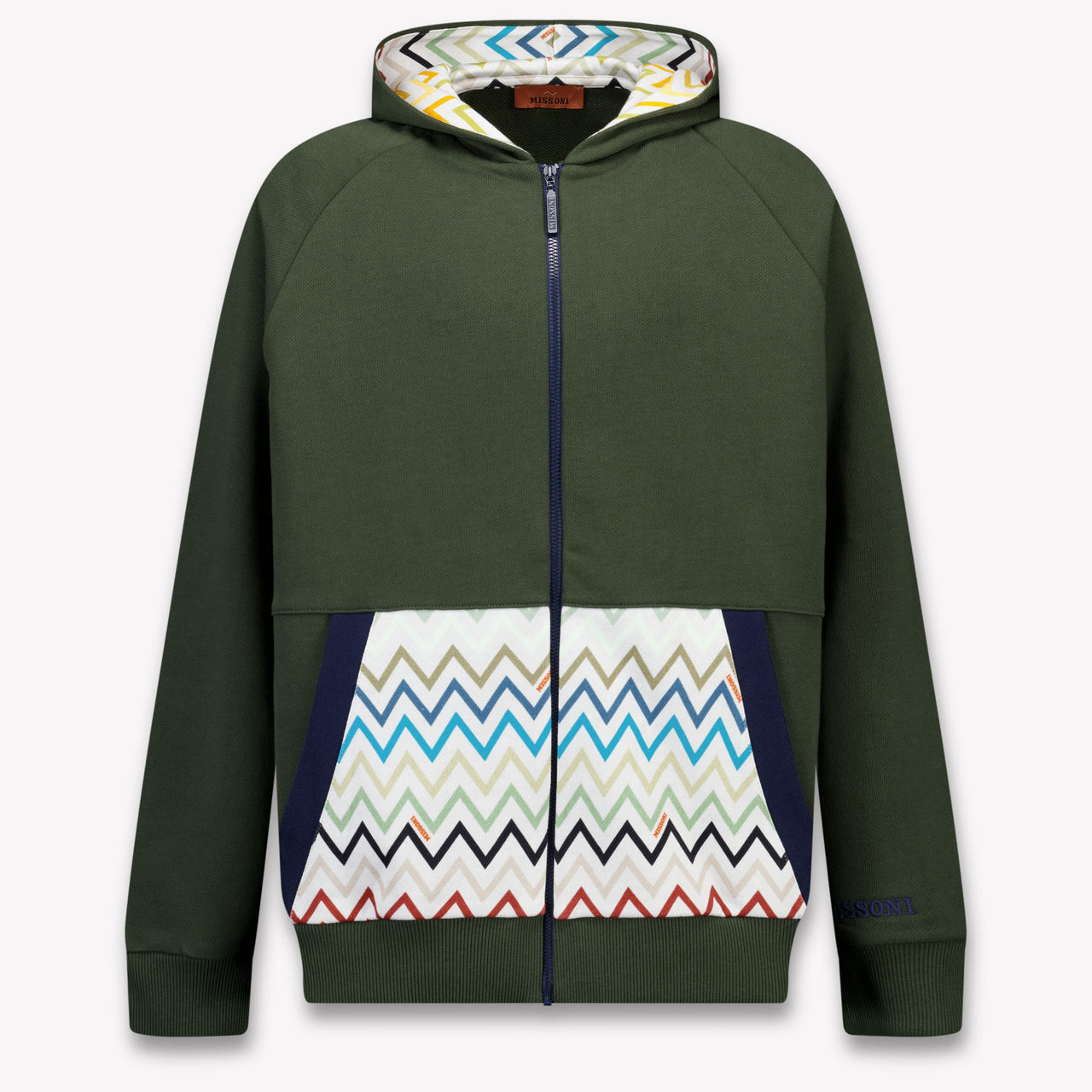 Missoni Bambini Ragazzi Cardigan dentro Verde Scuro