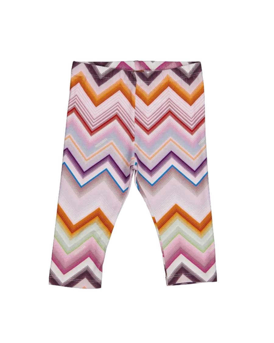 Missoni bebe Chicas Leggings En Rosa claro