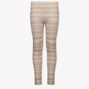 Missoni niños Chicas Leggings En Rosa claro