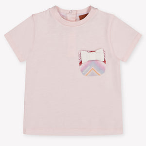 Missoni bebe Chicas Camiseta adentro Rosa claro