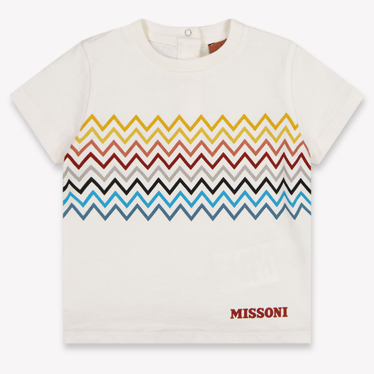 Missoni bebe Chicos Camiseta adentro Blanco Roto