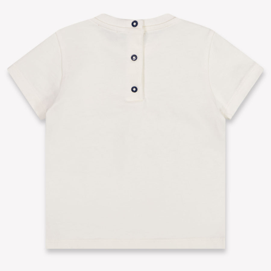 Missoni bebe Chicos Camiseta adentro Blanco Roto