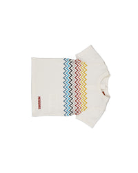Missoni Bébé Garçons T-shirt en blanc cassé