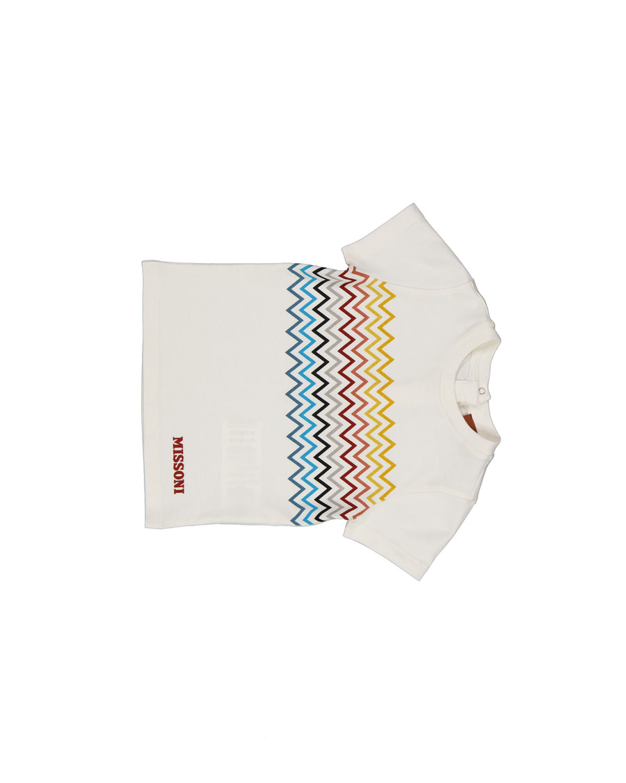 Missoni Bébé Garçons T-shirt en blanc cassé