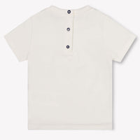 Missoni bebe Chicos Camiseta adentro Blanco Roto