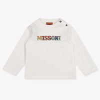 Missoni Bébé Garçons T-shirt en blanc cassé