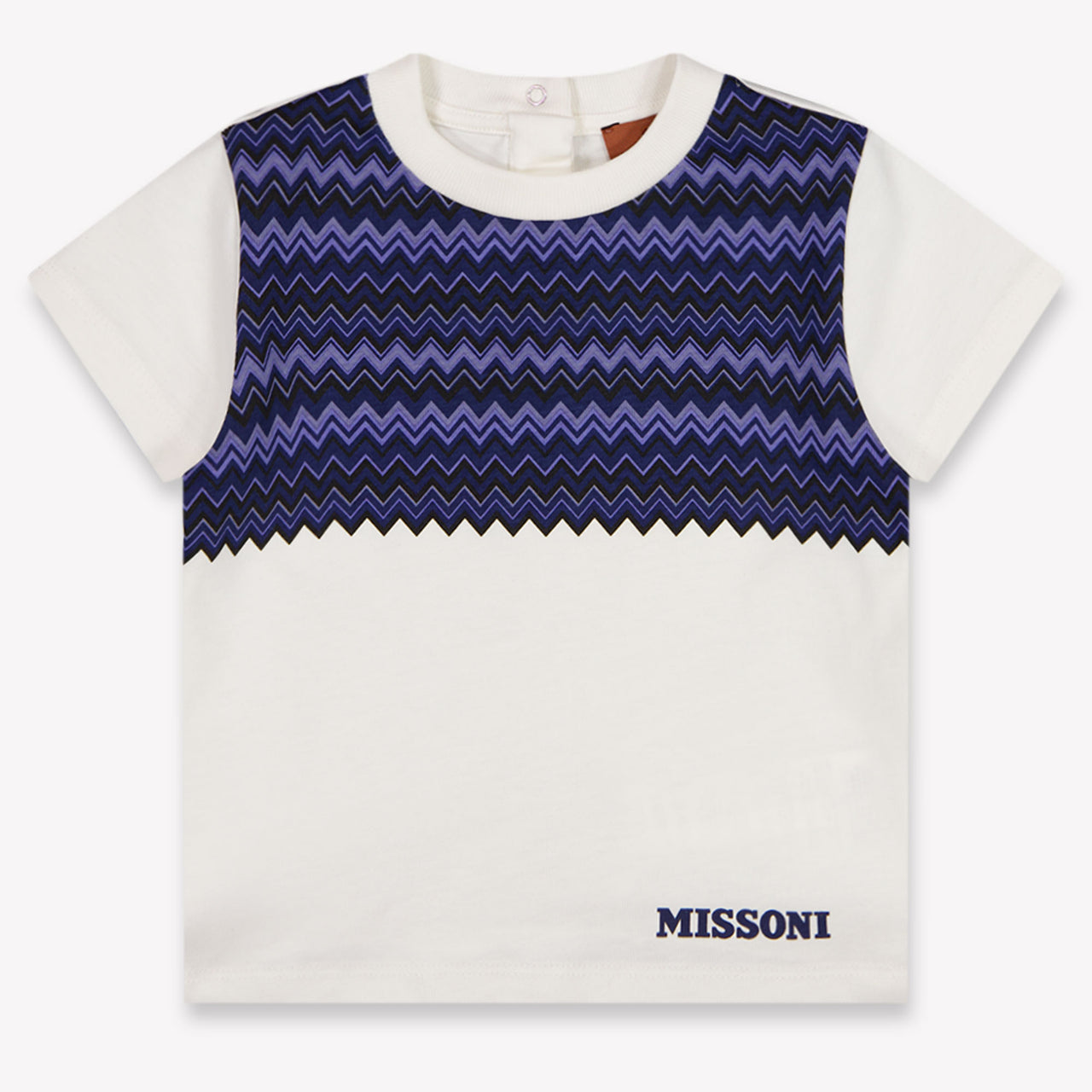 Missoni bebe Chicos Camiseta adentro Blanco Roto