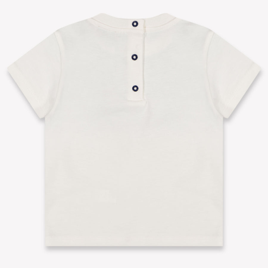 Missoni bebe Chicos Camiseta adentro Blanco Roto
