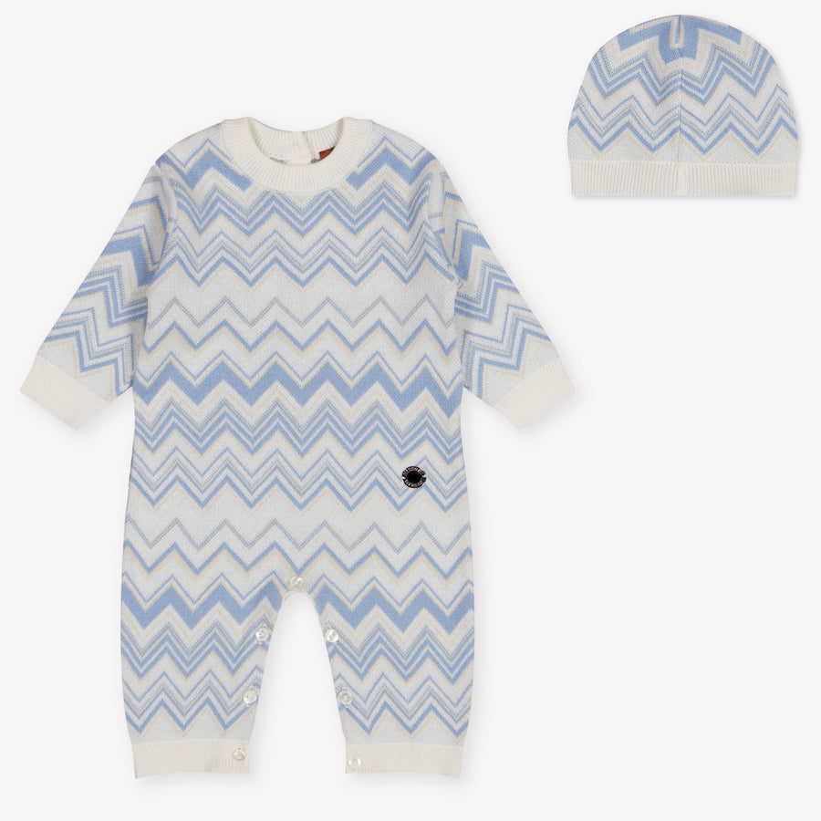 Missoni bebe Chicos Mono corto en Azul Claro