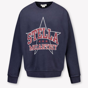 Stella McCartney Kinder Mädchen Pullover rein Marineblau