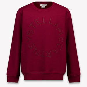 Stella McCartney niños Chicas suéter en Burdeos
