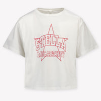 Stella McCartney niños Chicas Camiseta adentro Blanco