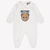 Moschino Bambino Unisex Tute corte dentro Off White
