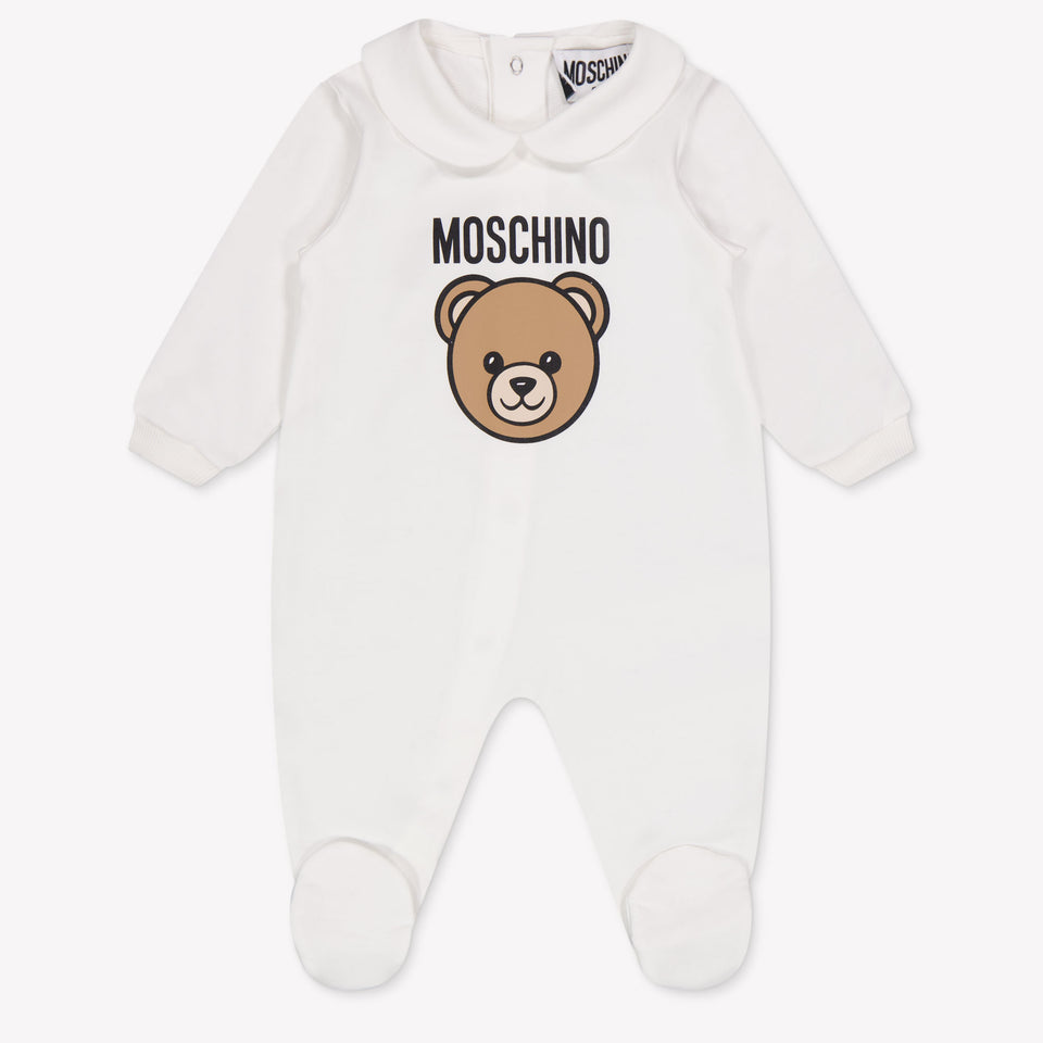 Moschino Bambino Unisex Tute corte dentro Off White