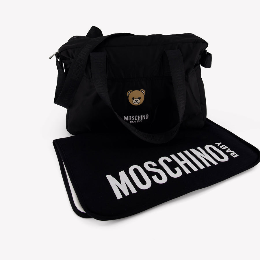 Moschino Bambino Unisex Borsa per pannolini dentro Nero