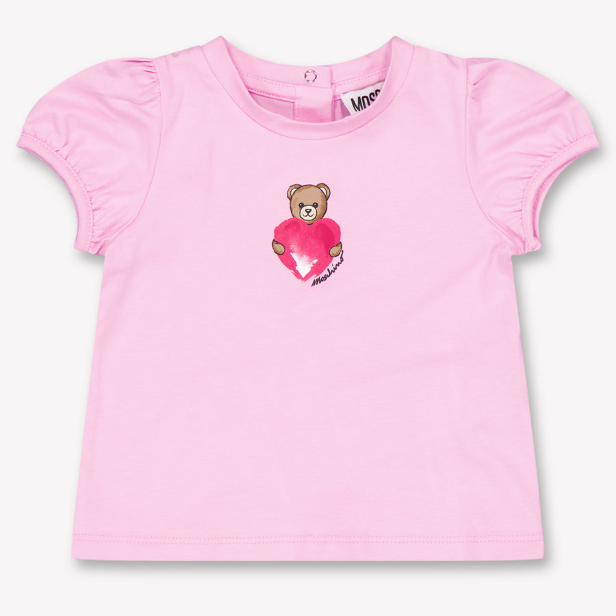 Moschino Bébé Filles T-shirt dans Rose