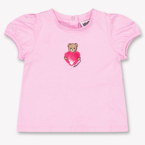 Moschino bebe Chicas Camiseta adentro Rosa