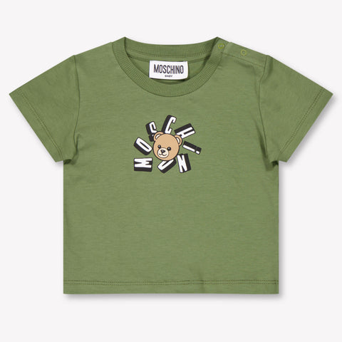 Moschino Unisex-T-Shirt für Babys Armee