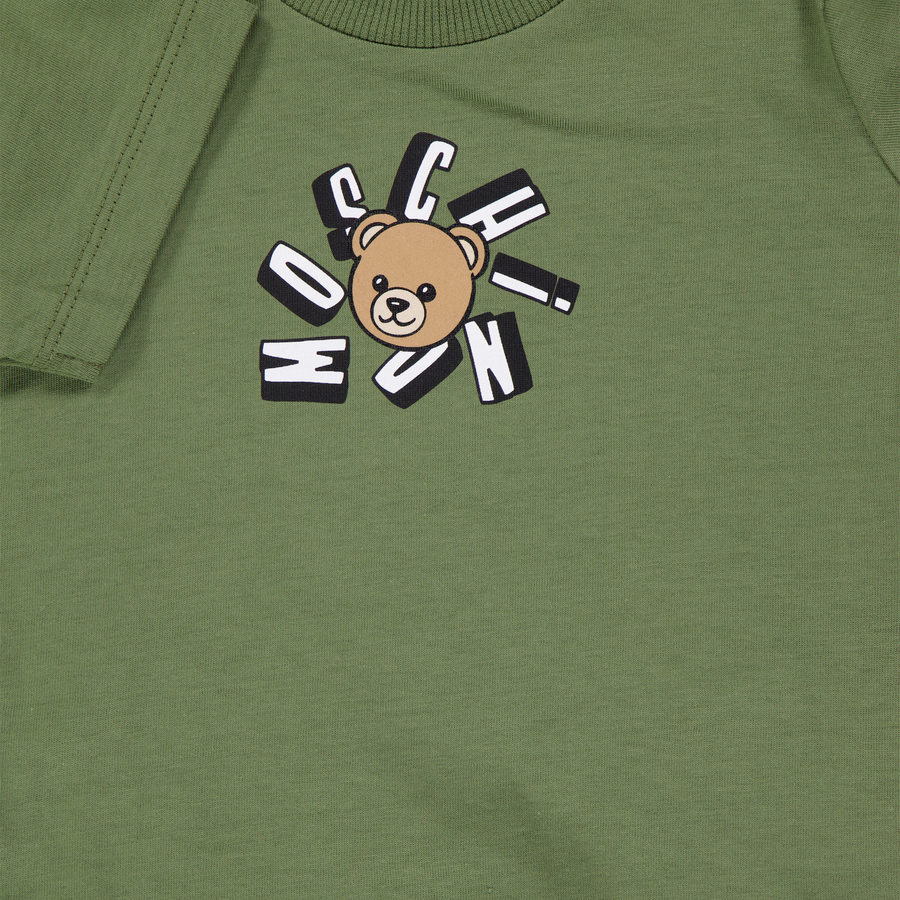 Moschino Unisex-T-Shirt für Babys Armee