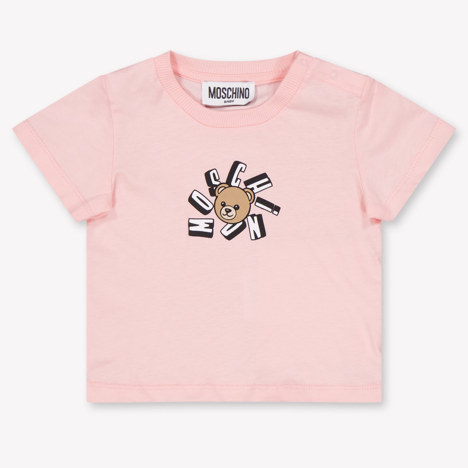 Moschino Unisex-T-Shirt für Babys Hellrosa