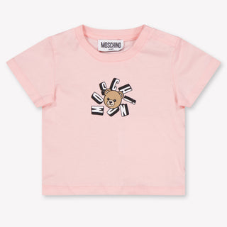Moschino Baby Unisex T-Shirt In Licht Roze