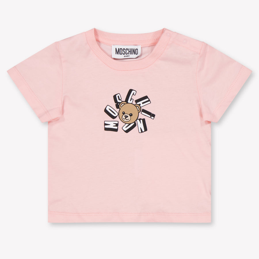 Moschino Bébé Unisexe T-shirt dans Rose Léger