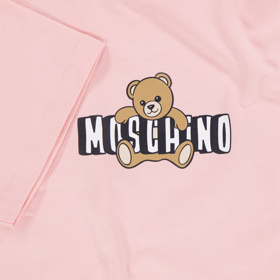 Moschino Bambini Ragazze Vestirsi Rosa Chiaro