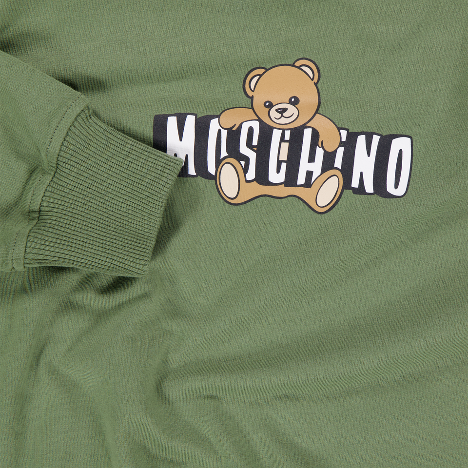 Moschino niños Unisex suéter en Army