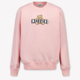 Moschino niños Unisex suéter en Rosa claro