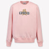 Moschino Kinder Unisex-Pullover Hellrosa