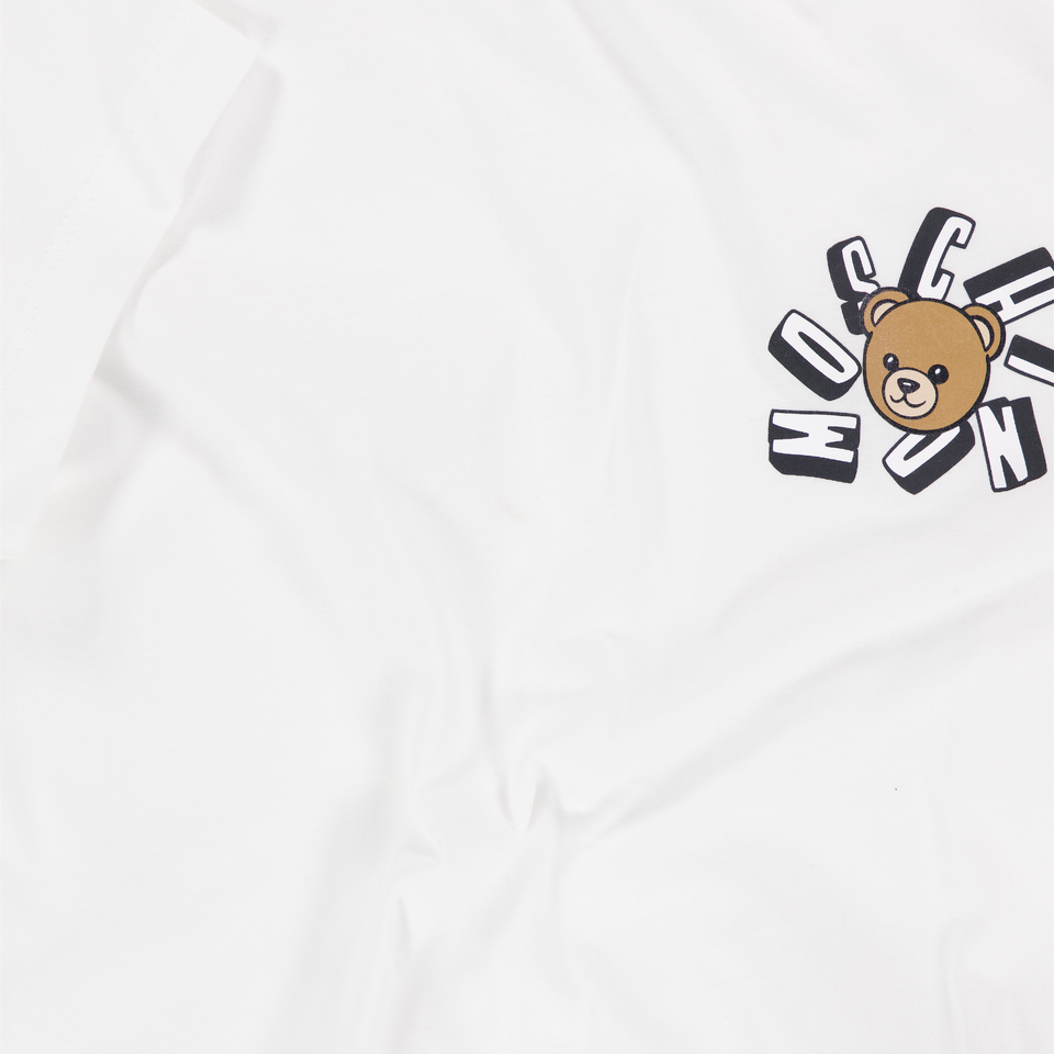 Moschino niños Chicos Camiseta adentro Blanco