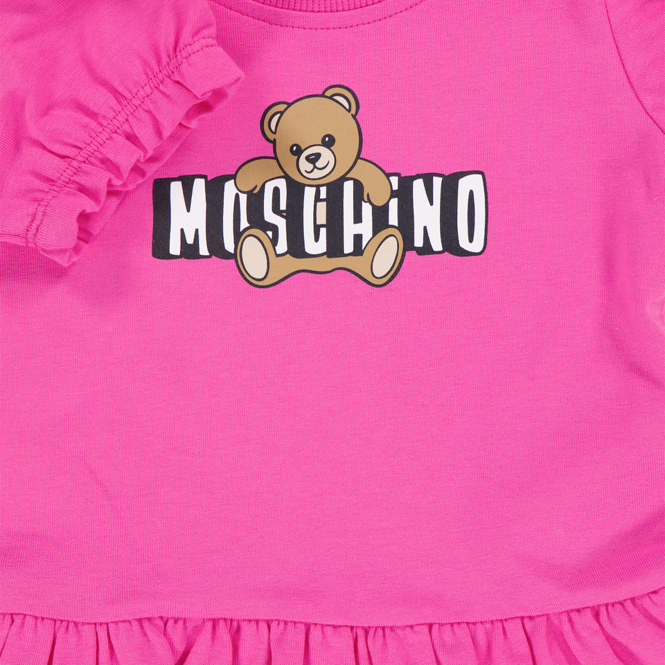 Moschino Bambino Ragazze Vestirsi Fucsia
