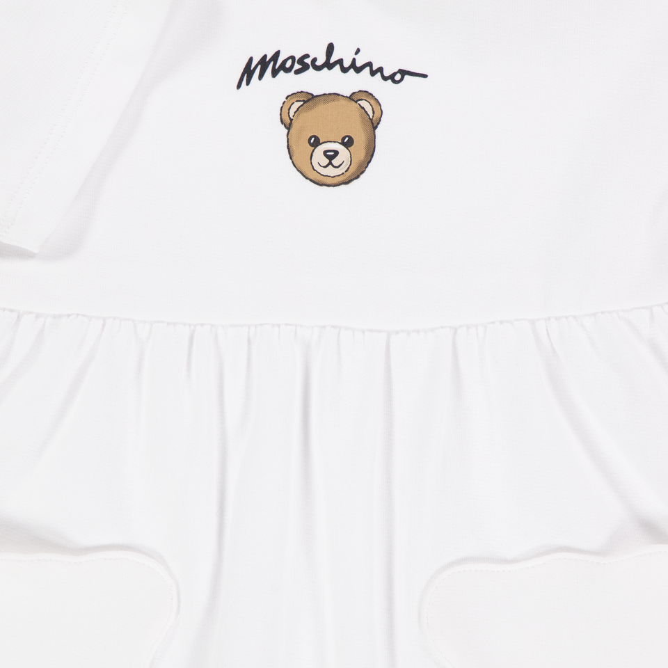Moschino Baby Meisjes Jurk In Wit