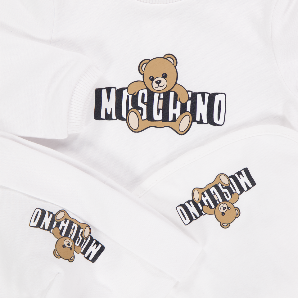 Moschino Bambino Unisex Tute corte dentro Bianco