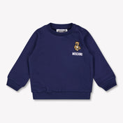 Moschino Baby Jungen Pullover rein Marineblau