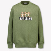 Moschino Bambini Unisex Maglione dentro Esercito