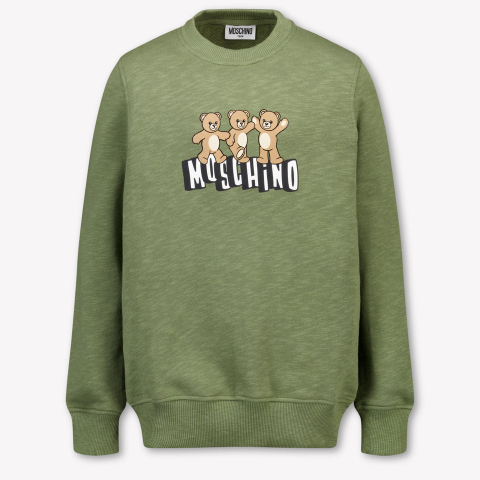 Moschino Bambini Unisex Maglione dentro Esercito