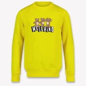 Moschino niños Unisex suéter en Amarillo