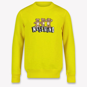 Moschino Kinder Unisex-Pullover Gelb
